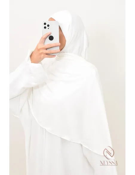 hijab à enfiler jersey premium spécial port lunette, ultra pratique
