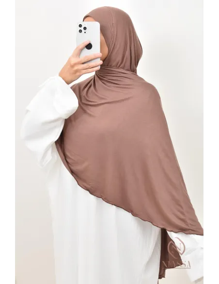 hijab à enfiler jersey premium spécial port lunette, ultra pratique