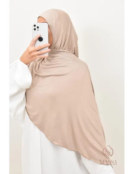 hijab à enfiler jersey premium spécial port lunette, ultra pratique