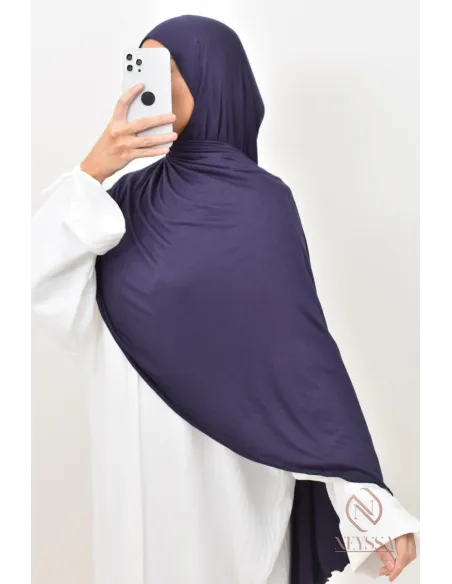 hijab à enfiler jersey premium spécial port lunette, ultra pratique