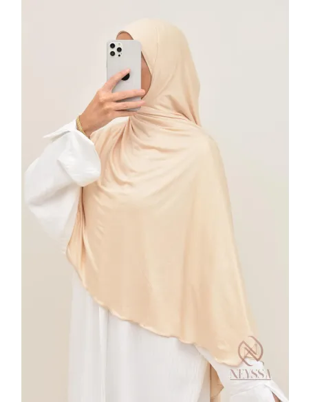 hijab à enfiler jersey premium spécial port lunette, ultra pratique