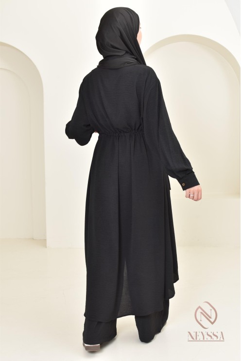 Long shirt tunic set with pants, in jazz, loose fit