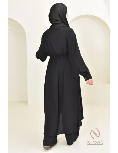 Long shirt tunic set with pants, in jazz, loose fit