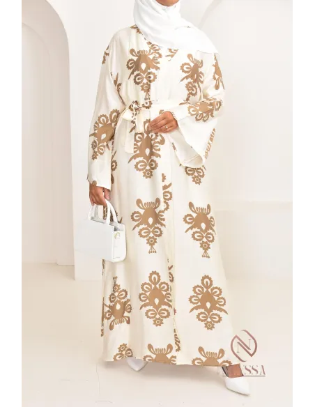 Langes Kleid mit Drucken, ideal für den Sommer 2024, leicht und fließend 