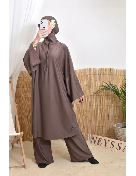 Women's hijabi burkini, mastour pair, high-quality fabric