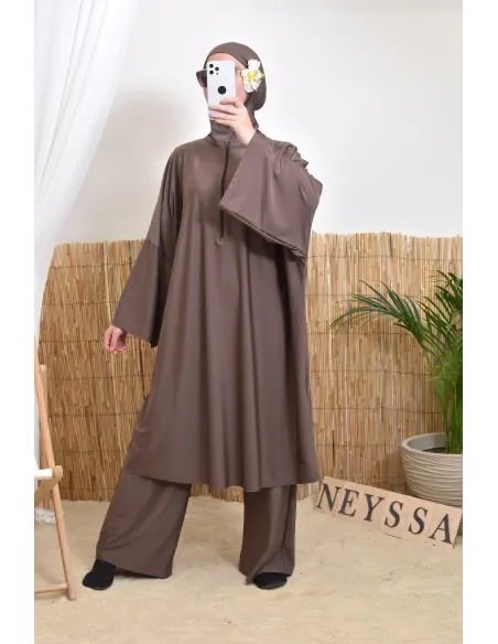 Women's hijabi burkini, mastour pair, high-quality fabric