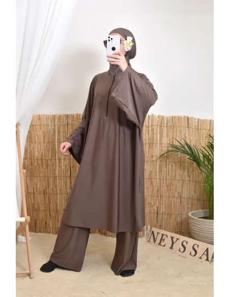 Women's hijabi burkini, mastour pair, high-quality fabric