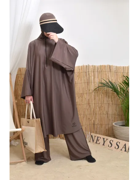 Women's hijabi burkini, mastour pair, high-quality fabric