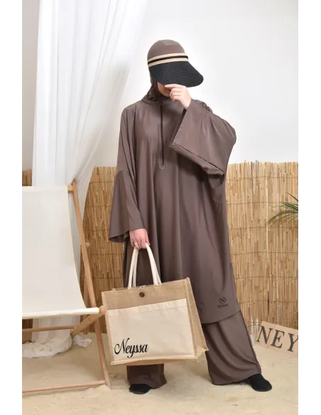 Women's hijabi burkini, mastour pair, high-quality fabric