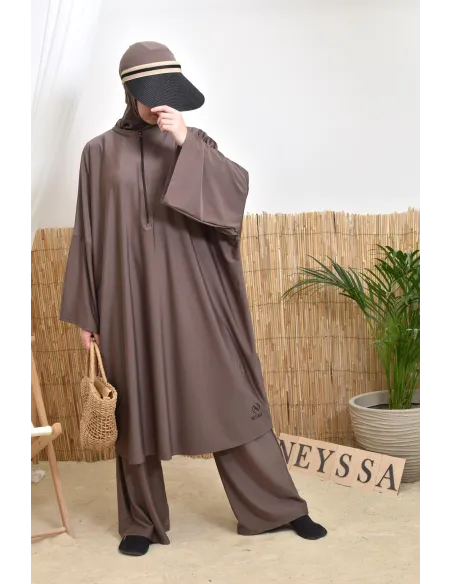 Women's hijabi burkini, mastour pair, high-quality fabric