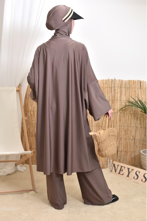 Women's hijabi burkini, mastour pair, high-quality fabric