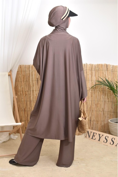 Women's hijabi burkini, mastour pair, high-quality fabric