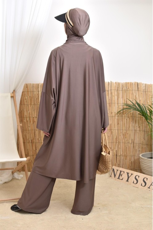 Women's hijabi burkini, mastour pair, high-quality fabric