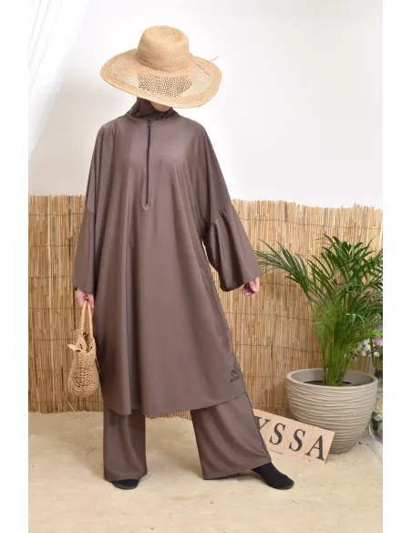 Women's hijabi burkini, mastour pair, high-quality fabric