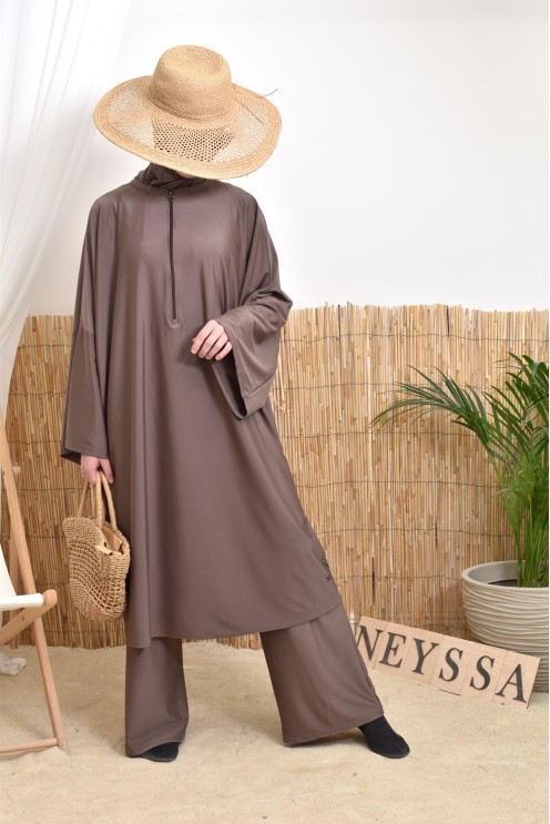 Women's hijabi burkini, mastour pair, high-quality fabric