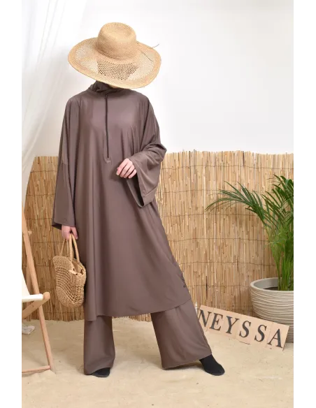 Women's hijabi burkini, mastour pair, high-quality fabric