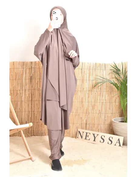 Burkini Badeanzug Schmetterlingsschnitt muslimische Frau, Sommer 