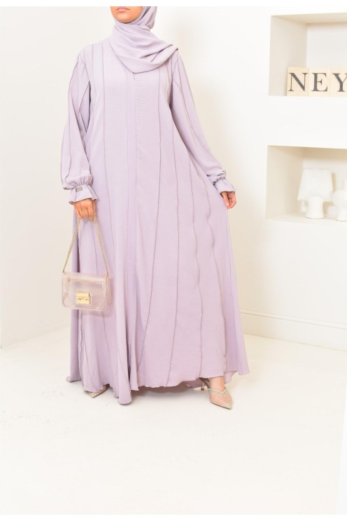 Abaya Dubai long flared cut Muslim woman, By Neyssa Confection
