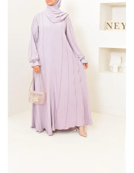Abaya Dubai long flared cut Muslim woman, By Neyssa Confection