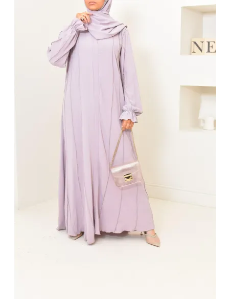 Abaya Dubai long flared cut Muslim woman, By Neyssa Confection