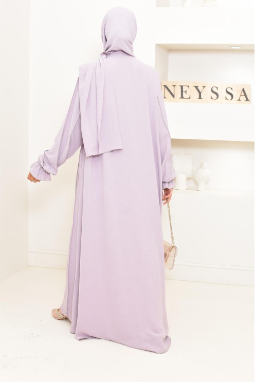 Abaya Dubai long flared cut Muslim woman, By Neyssa Confection