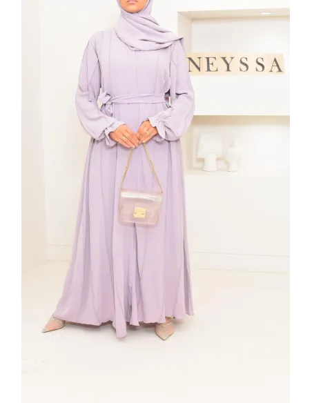 Abaya Dubai long flared cut Muslim woman, By Neyssa Confection
