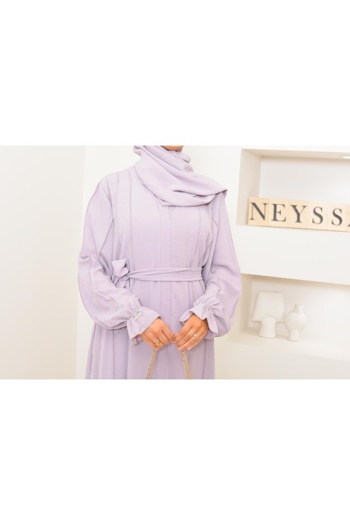 Abaya Dubai long flared cut Muslim woman, By Neyssa Confection