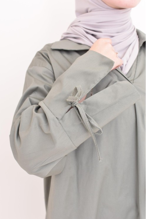 Ensemble chemise ample avec pantalon tissu en coton,outfit hijabi