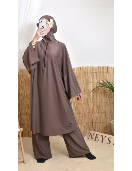 Women's hijabi burkini, mastour pair, high-quality fabric