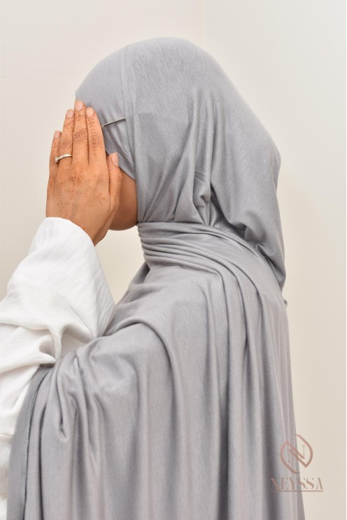 hijab à enfiler jersey premium spécial port lunette, ultra pratique