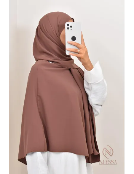 Khimar 2 in 1 opaque muslin hijab option for Muslim women