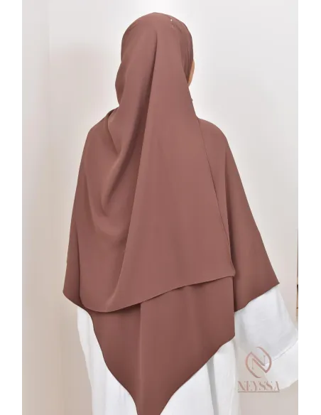 Khimar 2 in 1 opaque muslin hijab option for Muslim women