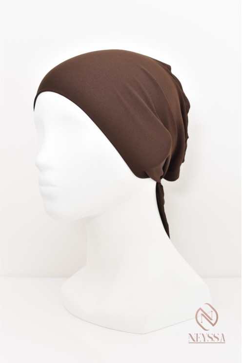 bonnet hijab à nouer lycra essentiel sous hijab pour fixation du hijab