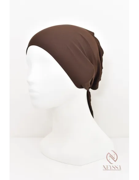 bonnet hijab à nouer lycra essentiel sous hijab pour fixation du hijab