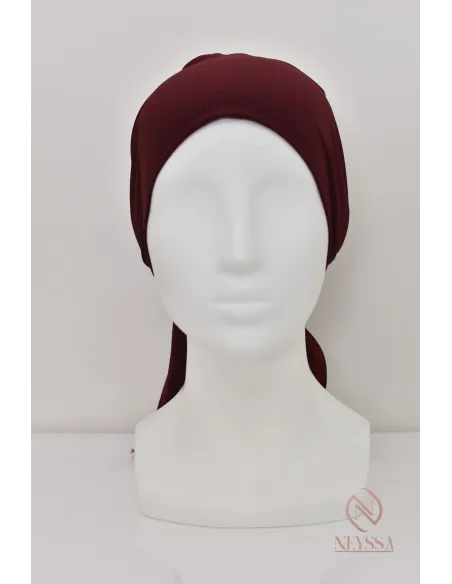 bonnet hijab à nouer lycra essentiel sous hijab pour fixation du hijab