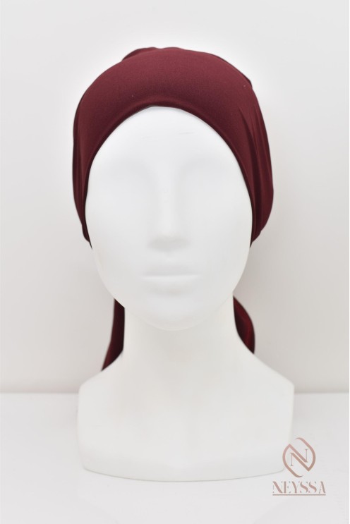 bonnet hijab à nouer lycra essentiel sous hijab pour fixation du hijab