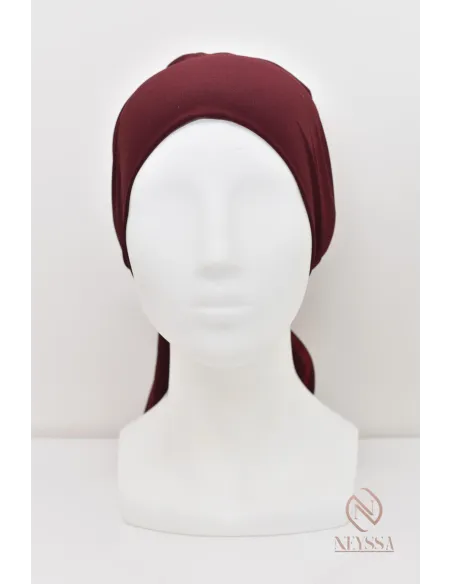 bonnet hijab à nouer lycra essentiel sous hijab pour fixation du hijab