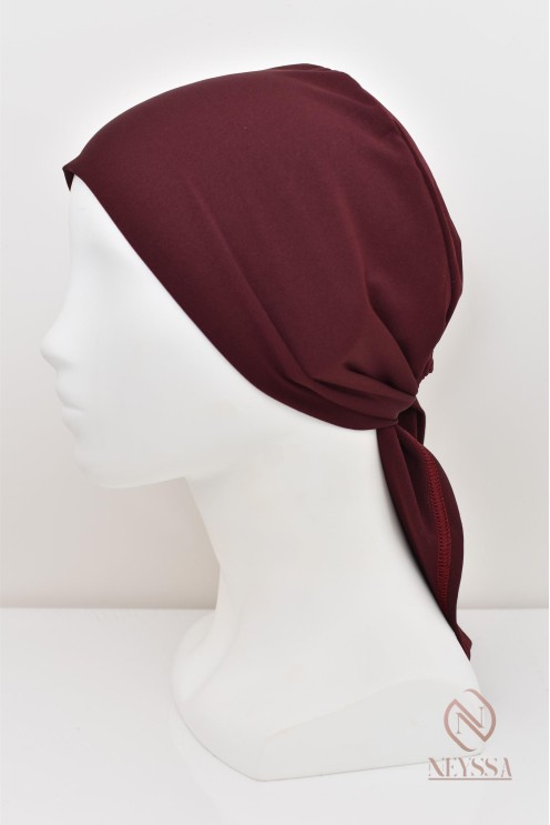 bonnet hijab à nouer lycra essentiel sous hijab pour fixation du hijab