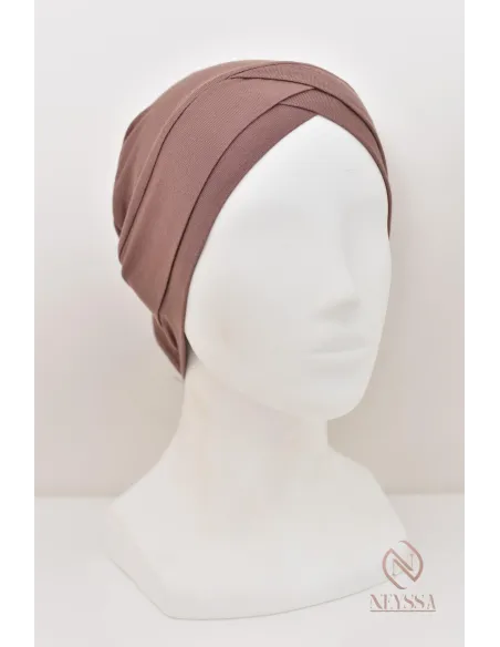 tube croisé sous hijab Confectionné dans un tissu fluide viscose