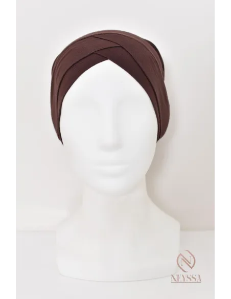 tube croisé sous hijab Confectionné dans un tissu fluide viscose