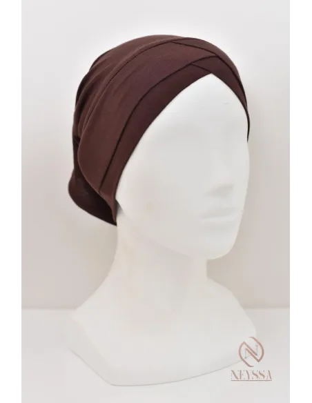 tube croisé sous hijab Confectionné dans un tissu fluide viscose