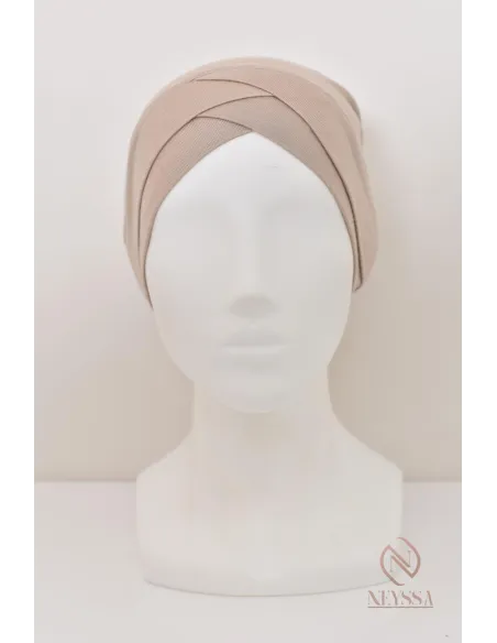 tube croisé sous hijab Confectionné dans un tissu fluide viscose