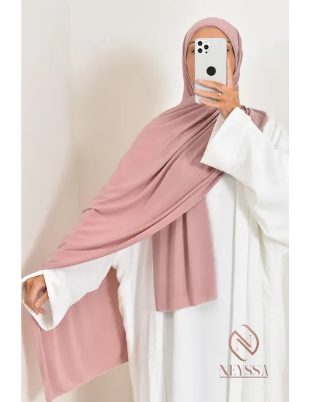 hijab à enfiler jersey premium, pratique et confortable, hijab pas cher