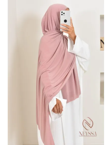 hijab à enfiler jersey premium, pratique et confortable, hijab pas cher