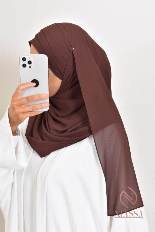 Inspiration hijab turc prêt à enfiler hijab simple bonnet croisé