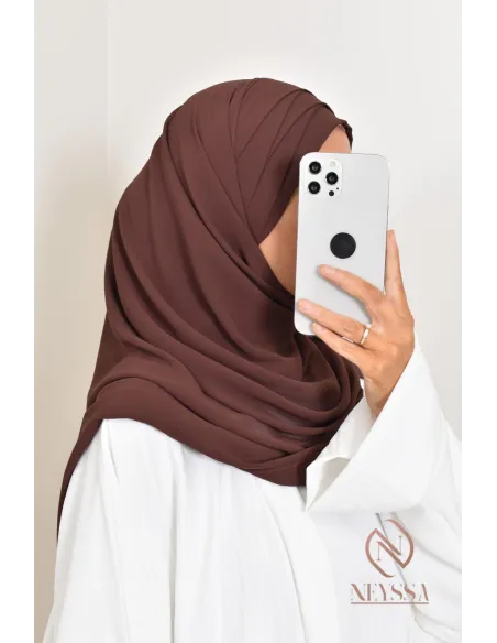 Inspiration hijab turc prêt à enfiler hijab simple bonnet croisé