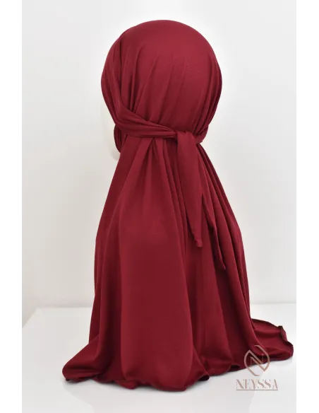 Hijab à nouer façon jilbab