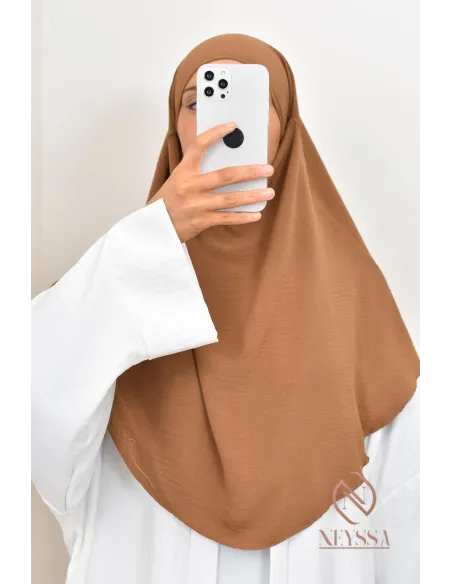 Khimar court rond fluide en jazz pas cher pour femme musulmane