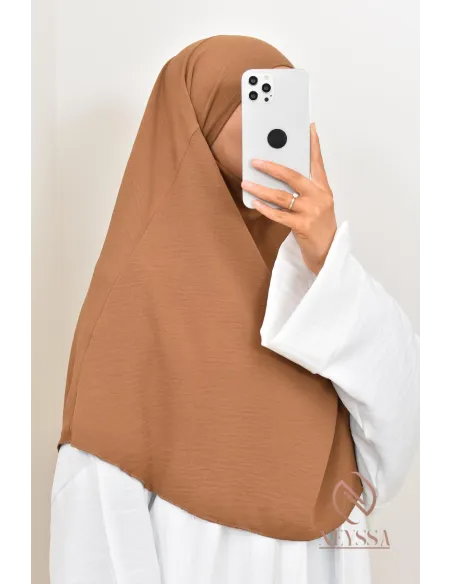 Khimar court rond fluide en jazz pas cher pour femme musulmane