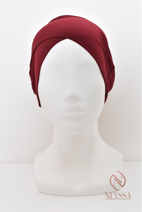 Headband crossed in under hijab cheap for muslim veiled woman